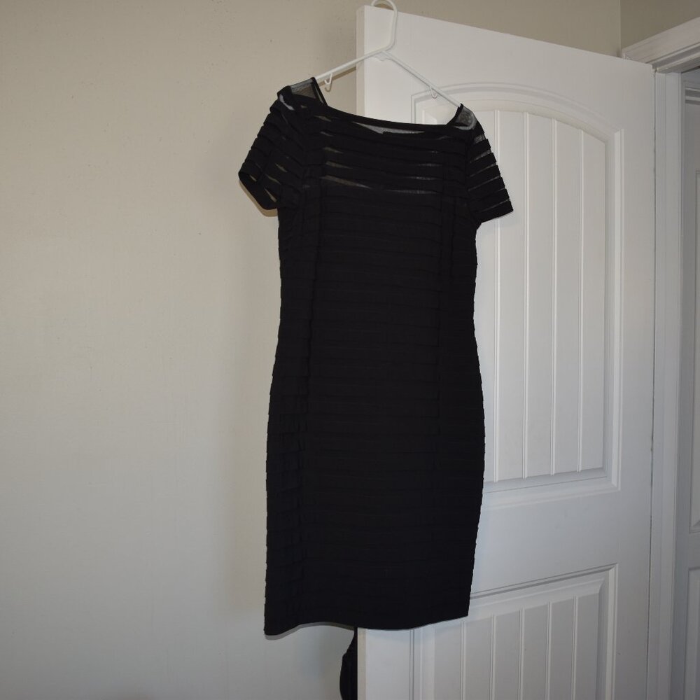 Adrianna Papell Black Elegant Cocktail Dress